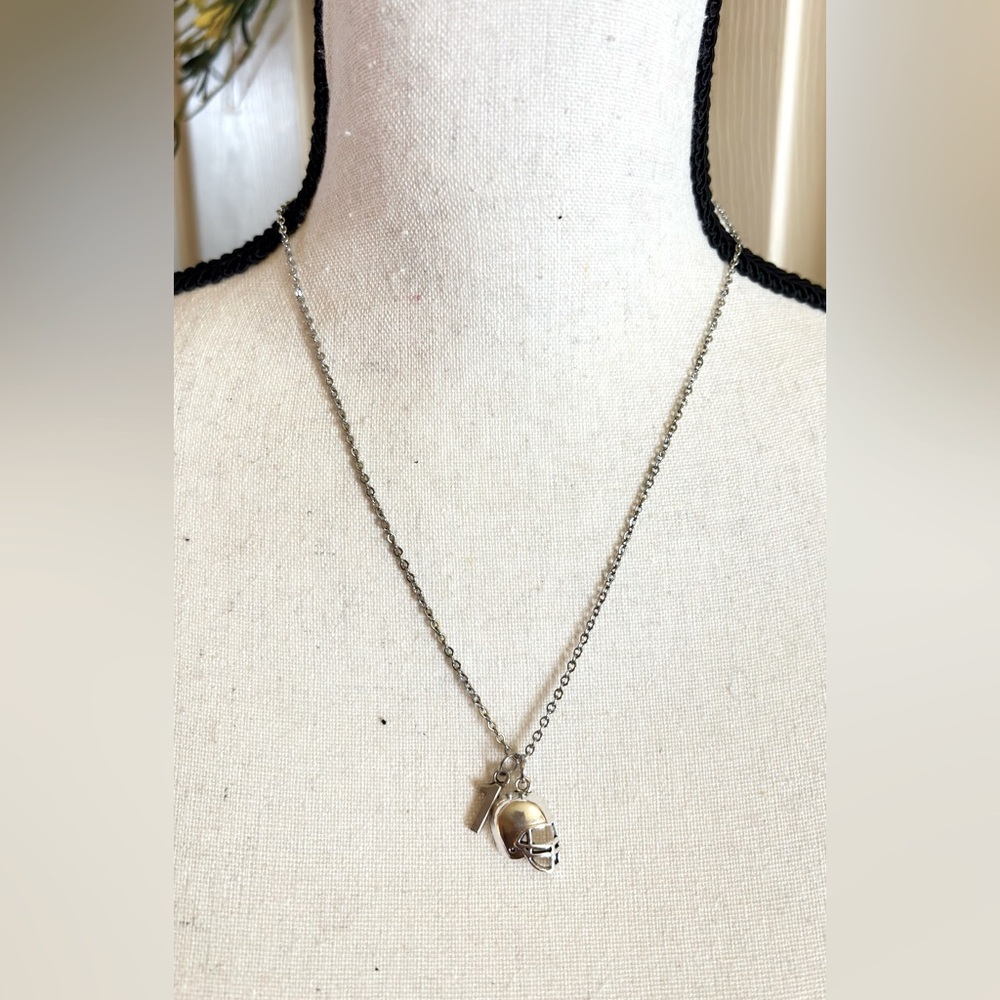 Moms Football Necklace with Number - NWT